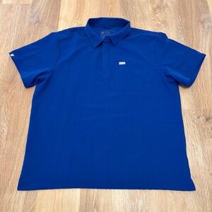 Figs Men’s Lima Cobalt Blue Polo XXL Nurse Doctor Hospital